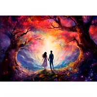 Набор для творчества Алмазная мозаика 30х40 см Волшебный мир НД-2705