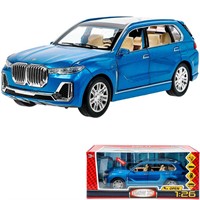 Модель CZ115-R BMW x7, 20 см, двери, инерц, синий Технопарк