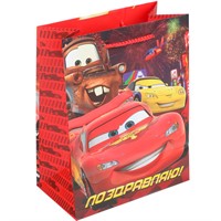 Пакет Чудо праздник матовый m 18*23*10 см Машинки PM-122052-C