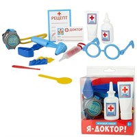 Набор «Я-доктор» 11 предметов, визитка, рецепты 09465