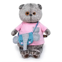 Басик в футболке и с сумочкой - слоник 22 см Ks22-172