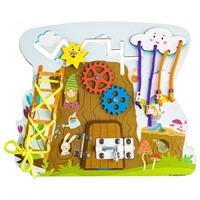 Деревянный Бизиборд Бизи-Пень БЗ-002