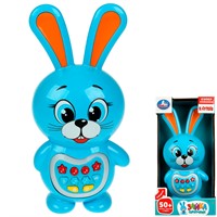 Игрушка на батарейках Зайчик сказочник Сутеев В. 50 песен,сказок и фраз.свет HT1297-R