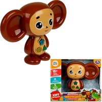 Игрушка на батарейках Сказочник Чебурашка СОЮЗМУЛЬТФИЛЬМ 30+ песен,сказок,загадок,звуков.свет.кор.бат. Умка HT1377-R-B01