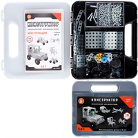Конструктор металл для уроков труда 5 в 1 №1 в пластиковом чемоданчике 02454