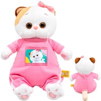 Ли-Ли Кошечка в комбинезоне с принтом "Мультсериал" LKm18-004