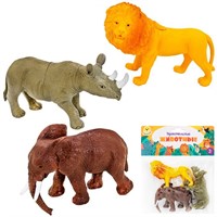 Набор животных Levatoys YSY131 Сафари в пак.