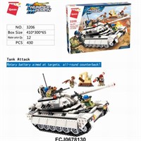 Конструктор 3206 QMAN Танк 430 дет. в кор.