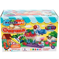 Набор для творчества Тесто для лепки с формочками Милая овечка 27 см MultiArt PDSET-MAOVECHKA