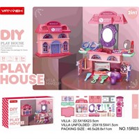 Игровой набор 15R03 2 в 1 Парикмахер в кор.