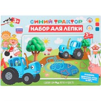 Набор для творчества Тесто для лепки Синий Трактор 24 см MultiArt DSET-STR-121472D