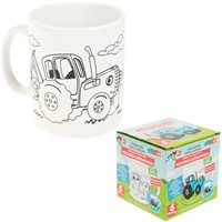 Набор для творчества Кружка для росписи СИНИЙ ТРАКТОР МУЛЬТИ АРТ MUG-ST