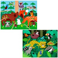 Пазл 2 в 1 В мире животных P1200 СТОК