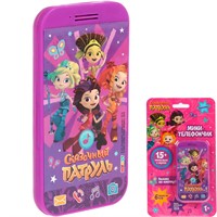 Телефон Сказочный патруль мини-телефончик, 6 песен из м/ф, фразы героев Умка HT677-R