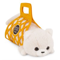 Кот Барсик в сумке белый 56 см B1000/56