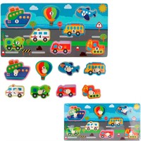 Деревянная Рамка-вкладыш Транспорт-2 30x15x0,5 см ИД-0187