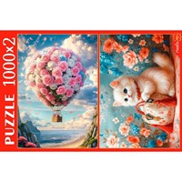 Пазл 2 в 1 1000+1000эл Нежные пазлы П1000-8819
