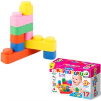 Конструктор мягкий Кирпичики мини 17 дет. 02673