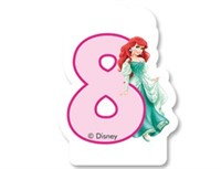 Свеча цифра "8" Принцессы 6см/P 1502-2800