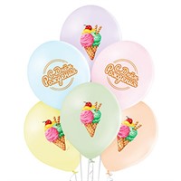 Шар 14" С ДР Мороженое полноцвет 25 шт 1103-2329 /цена за упак/