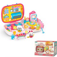 Игровой набор 076-1QL Кухня с питомцами и  аксесc. в кор.