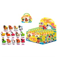 Игрушка Прокачка для собачки тянущиеся собачки и кошечки в костюмчиках, 10см Т23804 1TOY