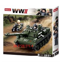 Конструктор WWII 38-0687 Вторая мировая война.Танк СУ 338 дет.в коробке