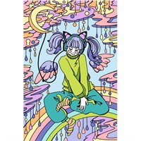 Набор Для Творчества Картина по номерам на подрамнике 20*30см Лунный блюз Рхд-025 Lori