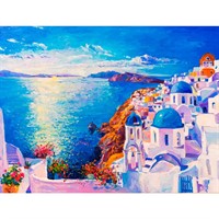Набор для творчества Роспись по холсту 17х22 см Яркий Саноторини Х-3840