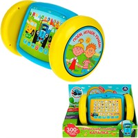 Каталка Планшет 300 + песен, звуков  и фраз СИНИЙ ТРАКТОР на бат Умка HT519-R1