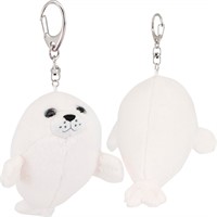 Брелок Морской котик белый 15 см с метал. кольцом OT9011/15