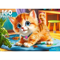 Пазл 160 Милый рыжий котенок Ф160-4542