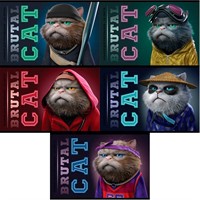 Альбом для рисования 24 л. А4 Брутальные коты 043546