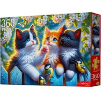 Пазл 360 Котята с синичками Х360-0187