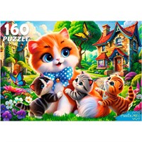 Пазл 160 Пушистая семья Ф160-6642