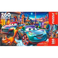 Пазл 260 Машинки в ночном Париже УК260-0241