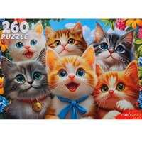 Пазл 260 Селфи очаровательных котят Ф260-0184