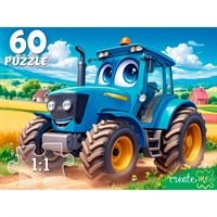 Пазл 60 Трактор в поле П60-5992