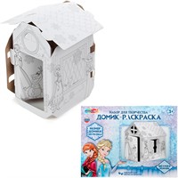 Набор для творчества Домик-раскраска Снежная принцесса МУЛЬТИ АРТ DOMPAINT-124249