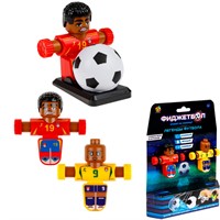 Фиджетбол: Легенды футбола 2 футболиста (Бразилия - Испания), в компл. мяч, подставка Т26989-2