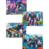 Пазл 54 Мир мощных трансформеров П54-2500