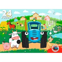 Пазл 24 Макси Синий трактор ПУ24-2906