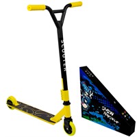 Самокат трюковой желтый колеса 100 мм 141V-1133