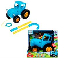 Каталка 25+ песен, загадок и звуков СИНИЙ ТРАКТОР в кор. Умка HT826-R-WOD