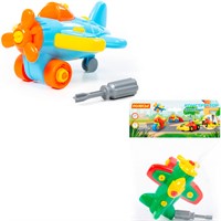 Конструктор-транспорт Самолет 19эл. в пак 77110 П-Е /11/