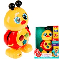 Игрушка на батарейках Сказочник Божья коровка 80 сказок,песен и звуков.свет HT1161-R /60/