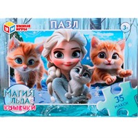 Пазл 35 Магия льда и Кошечки 4630395033022