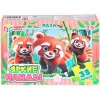 Пазл 35 Макси Яркие панды 4630395054096