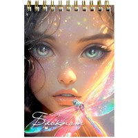 Блокнот 80 л. А6 Девушка и стрекоза 70969