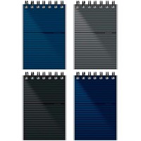 Блокнот 40 л. А7 Дизайн в полоску Б40-9328 ассорти